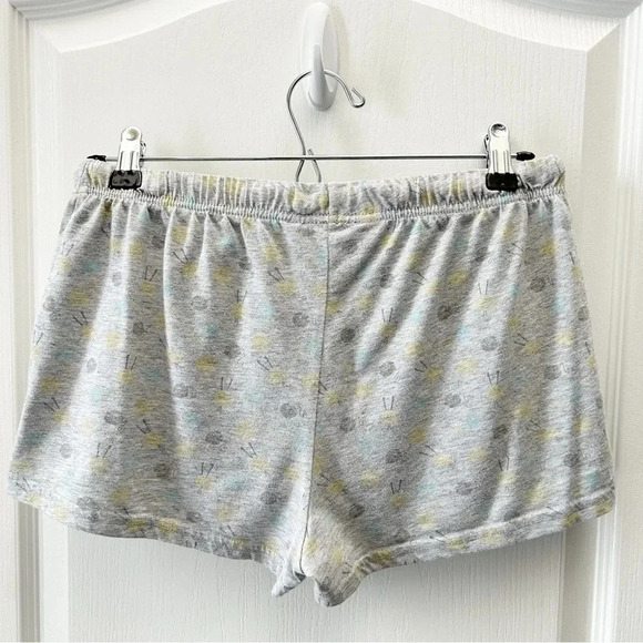 La Vie en Rose Pajama Set 3PC Sleepwear Top Shorts Capris Grey Yellow Small - Picture 8 of 16